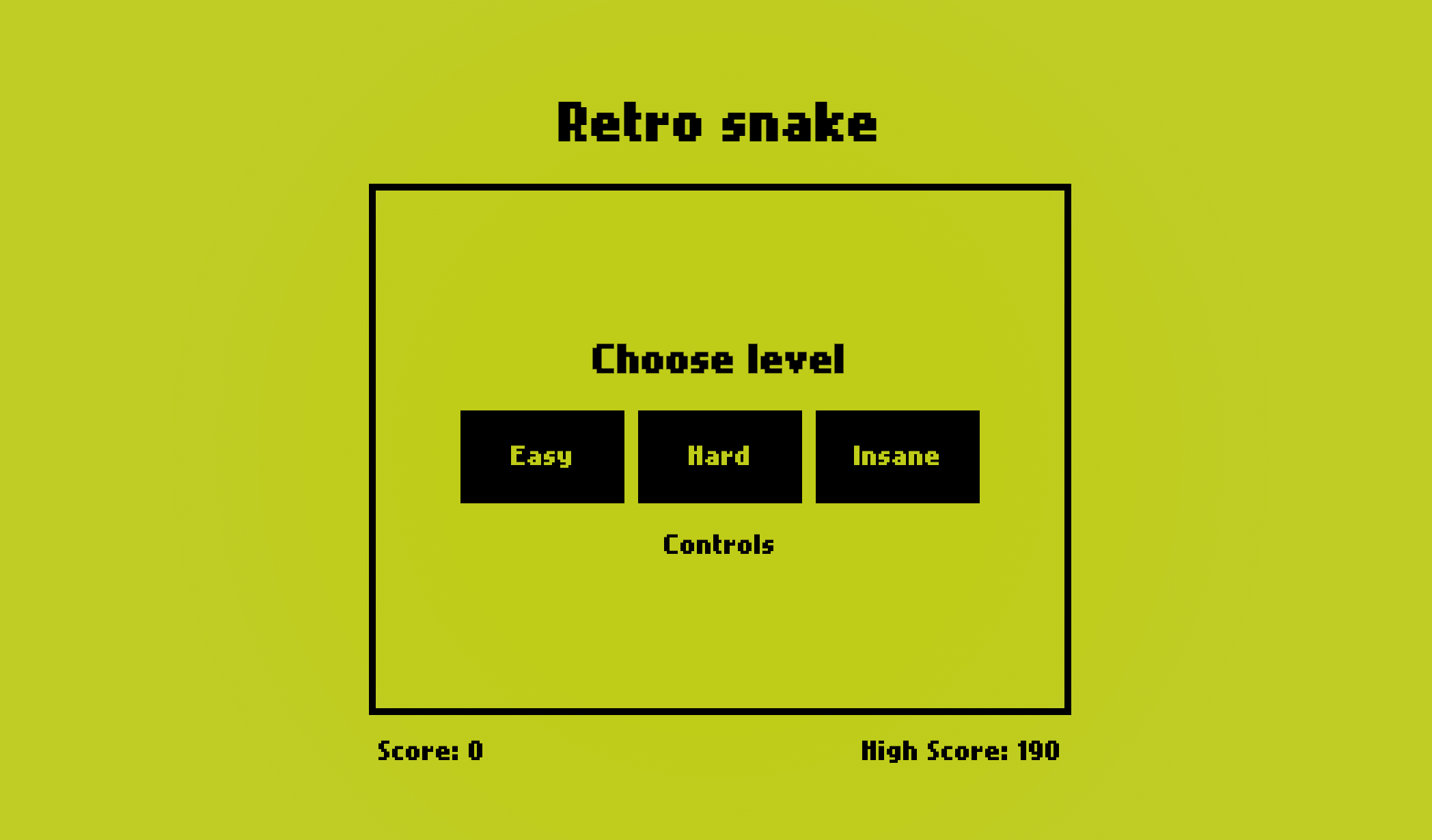 Retro snake